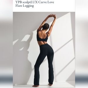 YPB SculptLUX Curve Love Flare Legging - Black